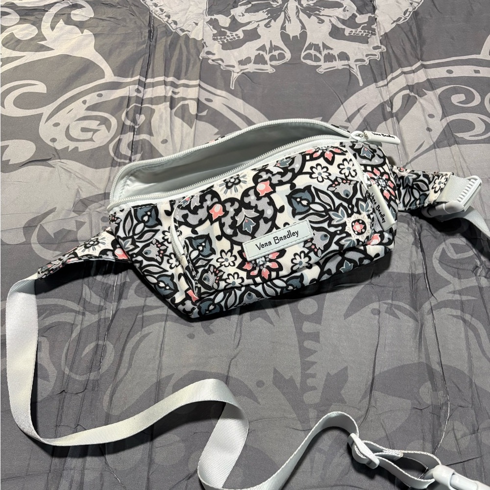 Vera Bradley Black and White Floral Crossbody Bag